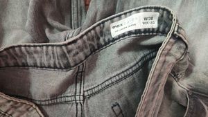 Max Grey wide leg jeans
