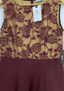 Elegant Lace Overlay Dress
