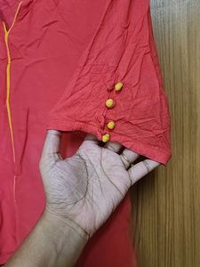 A Line Kurta Without Side Cuts