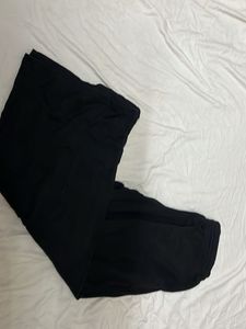 Graphic Print Black Sweatpants