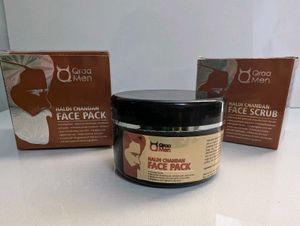 Qraa Men Face Pack Scrub Combo