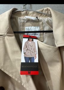Weatherproof Classic Beige Trench Coat with Belt