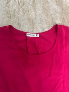 Vibrant Pink Long Sleeve Top