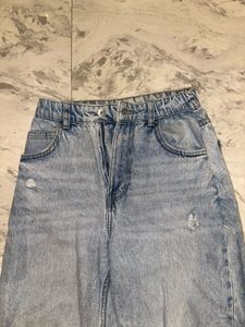 Light Wash Distressed Denim Jeans