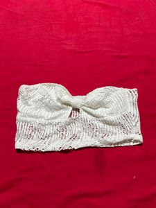 White Lace Tube Top