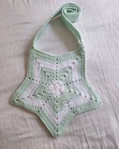 Crochet Star Clutch Bag with Charm