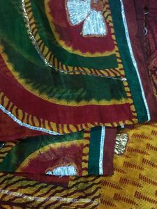Beautiful Milti Colour Doriya Cloth  Saree