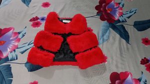 Red Fur Vest