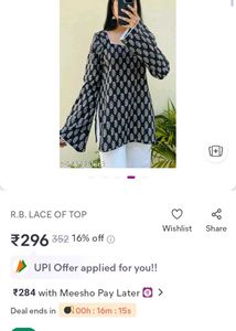 Stylish Printed Kurta Top