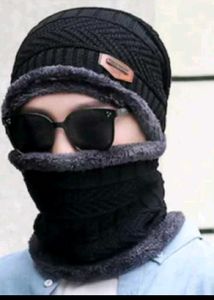 Men's Winter Beanie Hat &amp; Scarf Set
