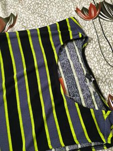 Striped Bodycon Mini Dress