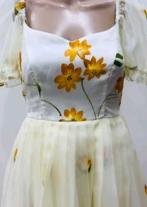 Hand painted floral frock