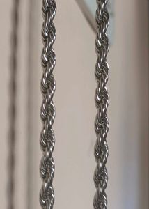 High Quality Silver Stainless Steel Rope Chain