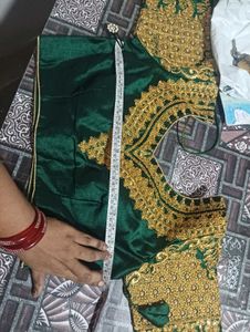 Emerald Green Embroidered Blouse