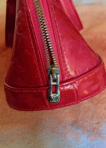 Louis Vuitton  Red Alma BB Handbag