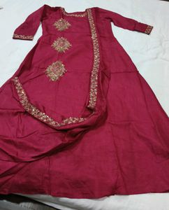 Beautiful Pink Embroidered gown