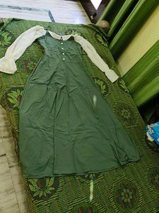 Green Long Sleeve Maxi Dress