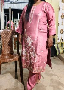 Elegant Pink Ethnic Wear Set