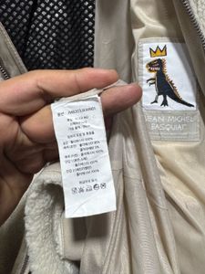 Jean Michel Basquait Long Sherpa Fleeced Jacket