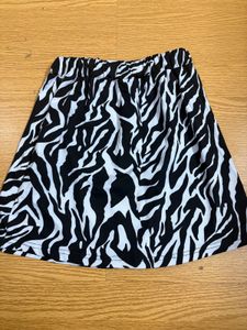Zebra Print Mini Skirt