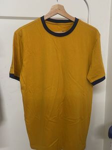 Men's Mustard Ringer T-Shirt