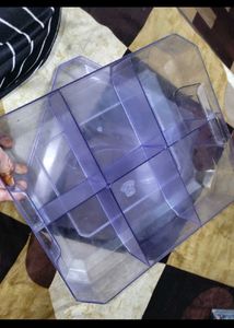 Acrylic Storage Box - Clear Organizer 6 compartmen