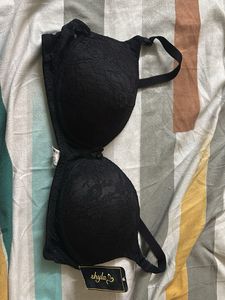 Black Lace Bra