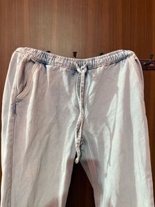 Light Wash Denim Joggers