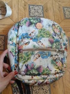 Floral Print Mini Backpack