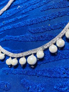 Elegant Pearl and Crystal Choker Necklace