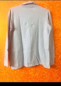 Light Blue Long Sleeve Polo Shirt