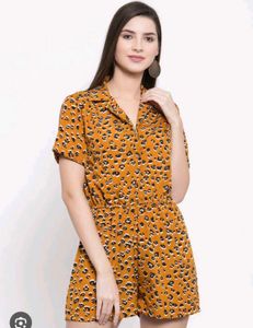 Stylish Leopard Print Romper