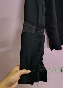 Chic Black Sheer shirt