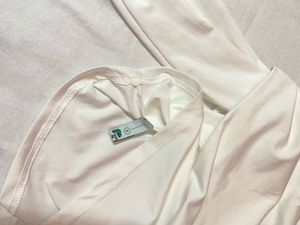 white over fold off sholder top