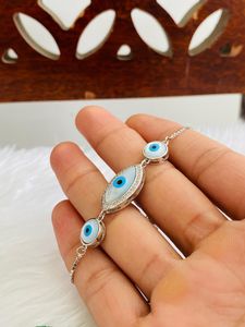 Beautiful Eyes👁️ Bracelet 925 Silver (wt6.640g)