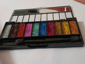 RITZ BEAUTY 10 Color Glitter Eyeshadow Palette