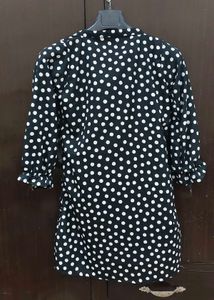 Polka Dot Top Pajama Set