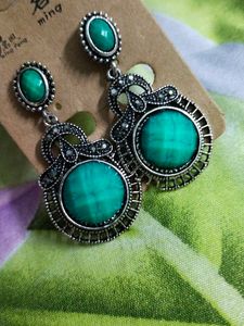 Vintage Style Turquoise Earrings