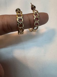 Chunky Gold Hoop Earrings