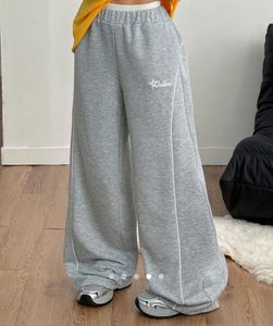 Grey Wide Leg Sweatpants
