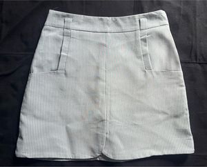 Striped A-Line Mini Skirt