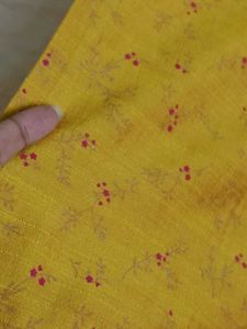 AVAASA Yellow Printed Sleeveless Kurta
