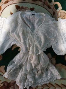 Elegant White Lace Blouse