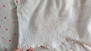 Chic White Eyelet Top