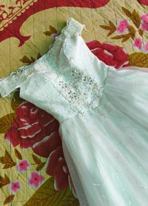 off shoulder gown