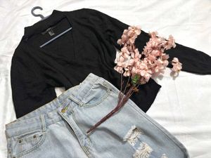 🎉Buy1 Get1 Free🎉Forever21 V-Neck Sweater Q
