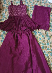 Nice Colour Of The Dress And Dress As Well Soft Material For5 To6year Girl