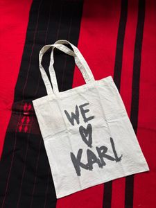 We Love Karl Tote Bag