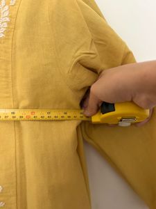 Utsa westside mustard/yellow Embroidered Kurta