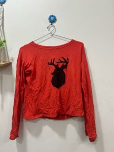 red full sleeve top